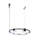 ZUMA LINE MEDÁL ORBIT 5007 3XE27 FEKETE/FEHÉR