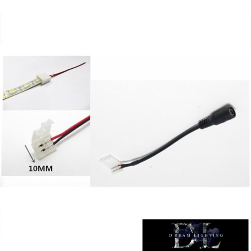 UNIVERSO 10mm-es LED szalaghoz toldóelem DC fejjel