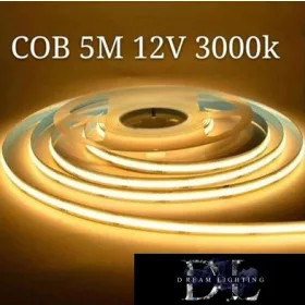   UNIVERSO COB LED szalag 2835-120D 12V 9W-900lm/m 3000k IP20 5m 