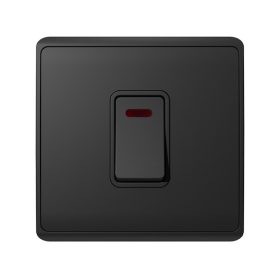 LONDON KÉTPÓLUSÚ KAPCSOLÓ NEON 45A ANTRACIT