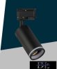 UNIVERSO Egyfázisú sínre szerelhető lámpa GU10 Max.35w fekete D55x85x175