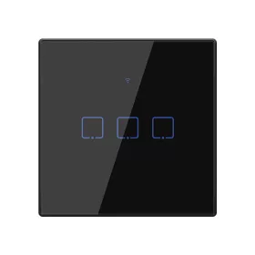 WI-FI SMART TOUCH EU 3 GANGOS 1 UTAS KAPCSOLÓ FEKETE