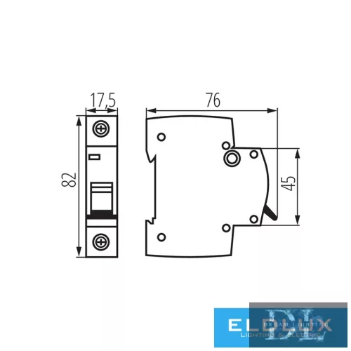 KANLUX KMB6-B20/1 kismegszakító