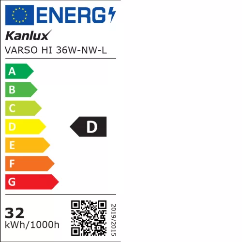 KANLUX VARSO HI 36W-NW-L-SE lámpa