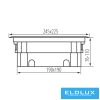 KANLUX Padlódoboz MOWION BIURO+ Antracit 12 modul