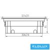 KANLUX Padlódoboz MOWION BIURO+ Antracit 16 modul