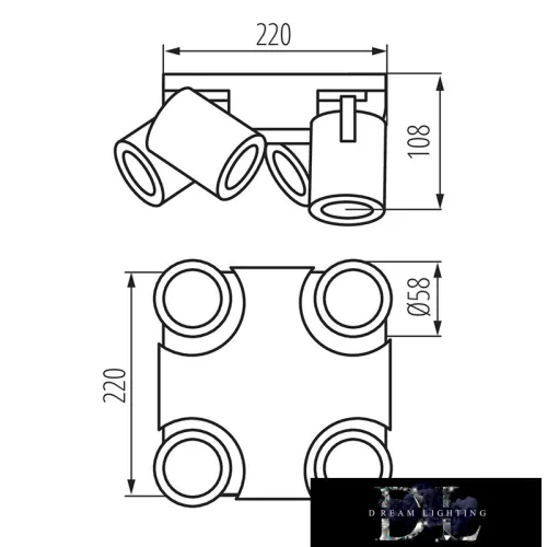 KANLUX LAURIN EL-4O B lámpa GU10