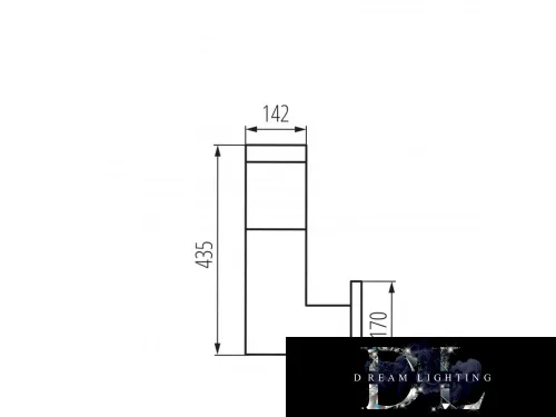 KANLUX INVO OP EL-53-L-GR lámpa E27
