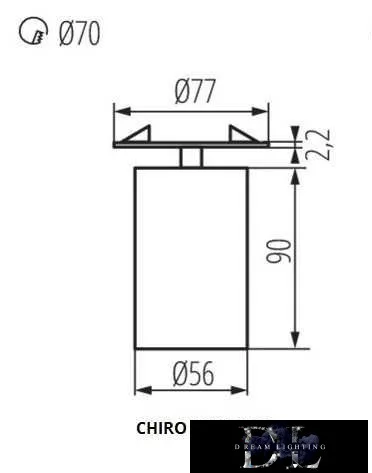 KANLUX CHIRO GU10 DTO-W lámpa GU10