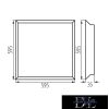KANLUX BLINGO RU38W 6060NW 4000k 3800lm lámpa UGR<19