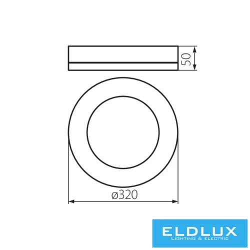 KANLUX Mennyezeti LED lámpa MILEDO TURA LED