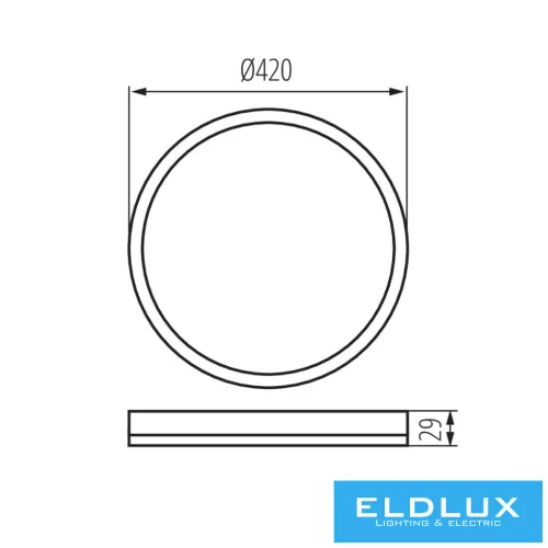 KANLUX AZPO LED 22W-NW-O-W lámpa