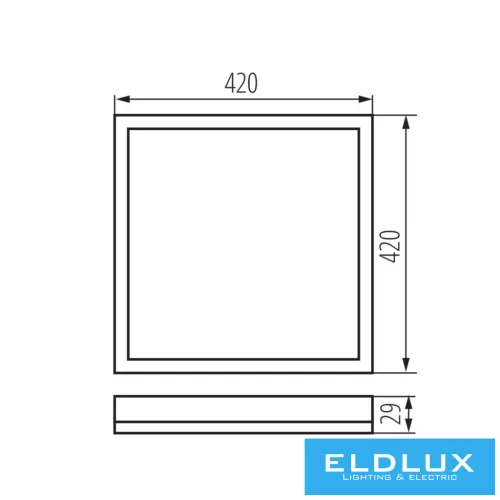 KANLUX AZPO LED 22W-NW-L-B lámpa