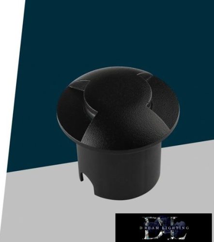 UNIVERSO Taposólámpa LED 1w 50lm 3000k 210° IP67 fekete Ø60x54mm