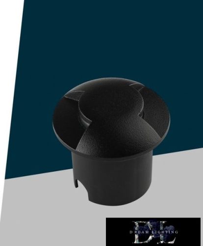 UNIVERSO Taposólámpa LED 1w 50lm 4000k 210° IP67 fekete Ø60x54mm
