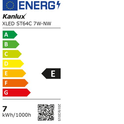 KANLUX XLED ST64C 7W-NW E27 4000K 806 lm