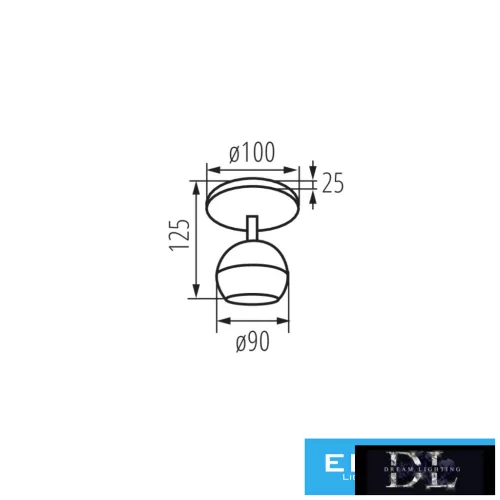 KANLUX GALOBA EL-1O B lámpa SPOT