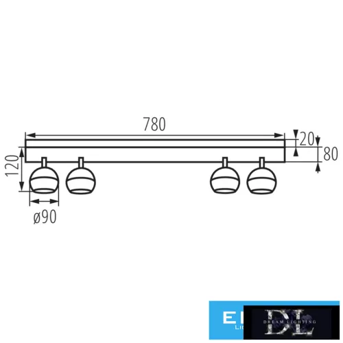 KANLUX GALOBA EL-4I W lámpa SPOT
