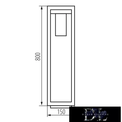 KANLUX VIMO 80 BR kerti lámpa