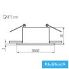KANLUX GLOZO DSL SR/B dekor. keret SPOT