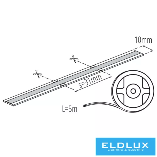 KANLUX LCOB 24V 15W/M RGB 15W/M IP65 5M