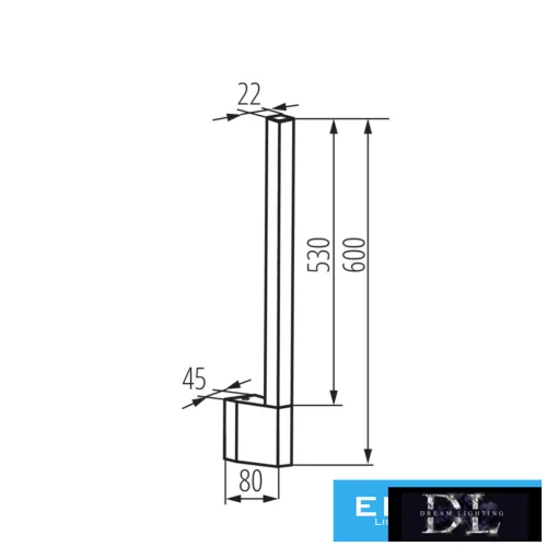 KANLUX YALTE S 06 8W WW-B lámpa
