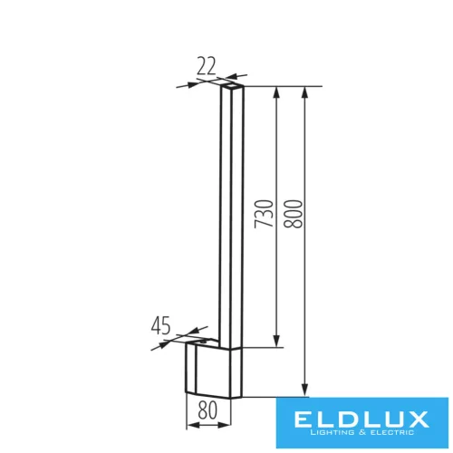 KANLUX YALTE S 08 10W WW-B lámpa