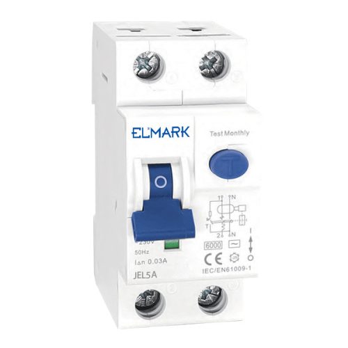 ELEKTROMAGNETIKUS RCBO JEL5A 6kA 2P 10A/30mA