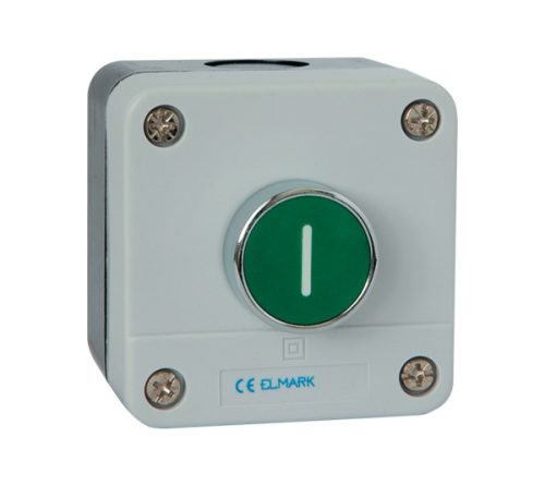 TOKOZOTT NYOMÓGOMB BP102 1NO IP65 ZÖLD