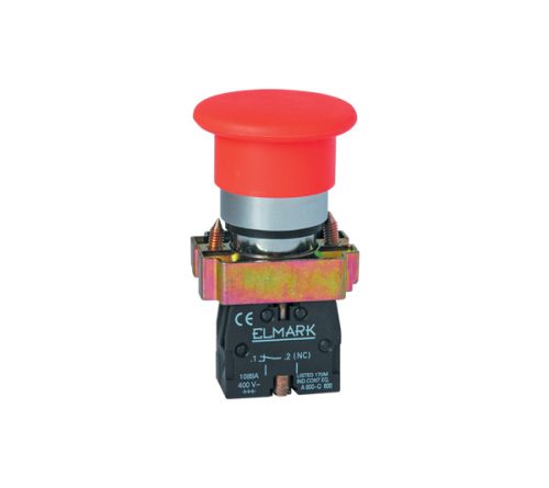 GOMBAFEJES NYOMÓGOMB TYPE BC 42 1NC PIROS
