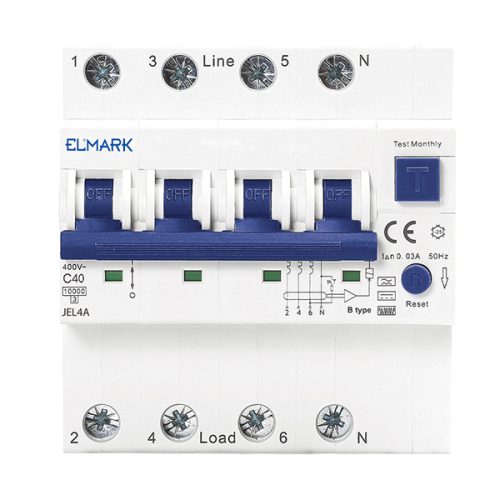 ELEKTRONIKUS RCBO JEL4A 6kA 4P 10A/30mA