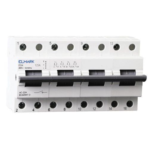 ISS3 ÁTKAPCSOLÓ KAPCSOLÓ 1-0-2 4P/125A