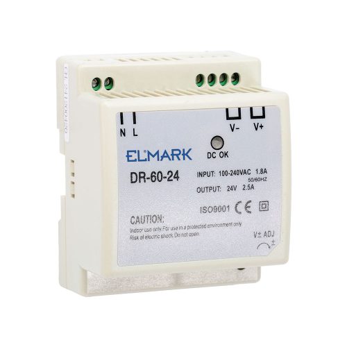 DR-60-24 TÁPEGYSÉG 24V KIMENETI FESZÜLTSÉG 60W
