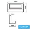 UNIVERSO Kültéri fali lámpa 21w 1800lm CCT kapcsolóval 203x108x80mm IP65 fehér 5év