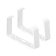 EL02-525 PVC KAPCSOLÓK 220x55 lapos csövekhez, 2 db-os készlet
