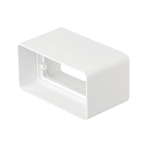 EL02-411 PVC-csatlakozó 110x55 mm-es lapos csatornákhoz