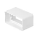 EL02-411 PVC-csatlakozó 110x55 mm-es lapos csatornákhoz