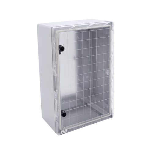 PLASTIC BOARD ABS 600x400x200 Átlátszó ajtó