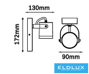 UNIVERSO Kültéri fali lámpa GU10 Max.60w 120x90x172mm IP54 antracit 5év 