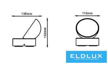 UNIVERSO Kültéri fali lámpa 12w 720lm CCT kapcsolóval 110x135x135mm IP54 szürke 5év