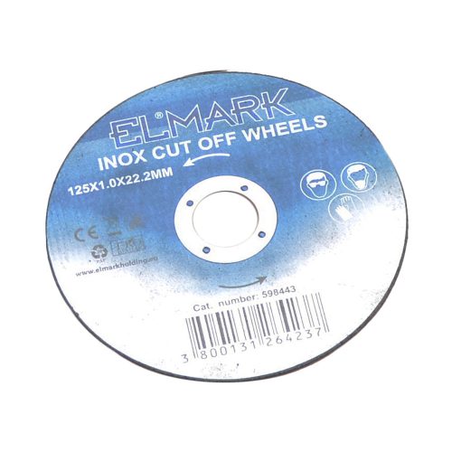 INOX VÁGÓKERÉK 125X22.2X1.0mm