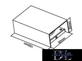 UNIVERSO Kültéri fali lámpa 10W 4000k 1040lm IP65 fehér 92x50x150mm