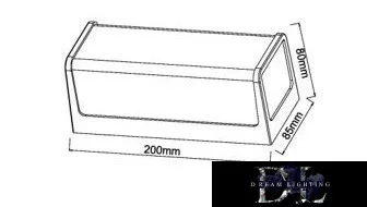 UNIVERSO Kültéri fali lámpa 10W 4000k 950lm IP65 fehér 85x80x200mm