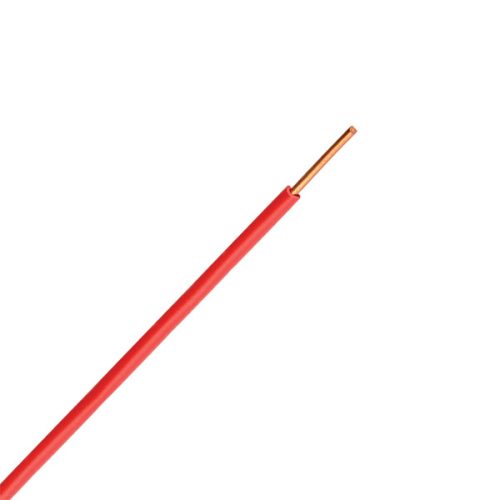 KÁBELVEZETŐ H05V-U 1X0.5mm² 0.45/0.75kV PIROS
