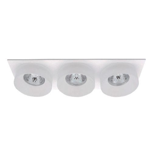 SA-045/3 SPOT LÁMPATEST 3XGU5.3 NÉGYZET FEHÉR/FEHÉR
