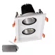 DOUBLE LED SPOT LIGHT 2X15W 230V 3000K WH+EMERGENCY KIT