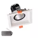 SZÖGLETES LED SPOTLÁMPA 30W 230V 3000K WH+VÉSZHELYZETI KÉSZLET