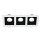 EL-110SQ3 SQ. RECESSED DOWNLIGHT GU10 WHITE & BLACK