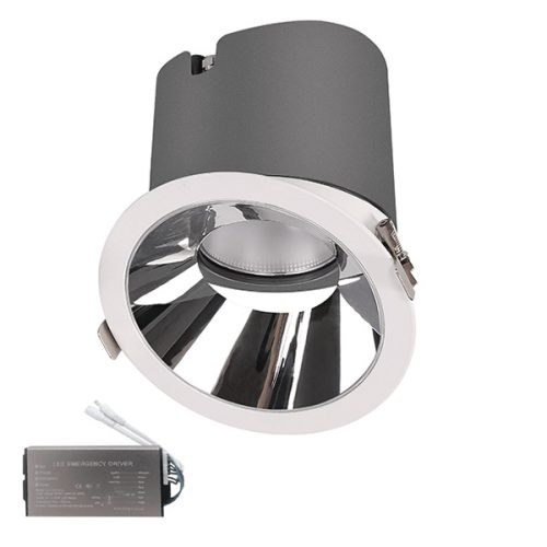 EL-6453 LED DOWNLIGHT ВМ 12W 3000K 38° HONEY+EMERGENCY KIT