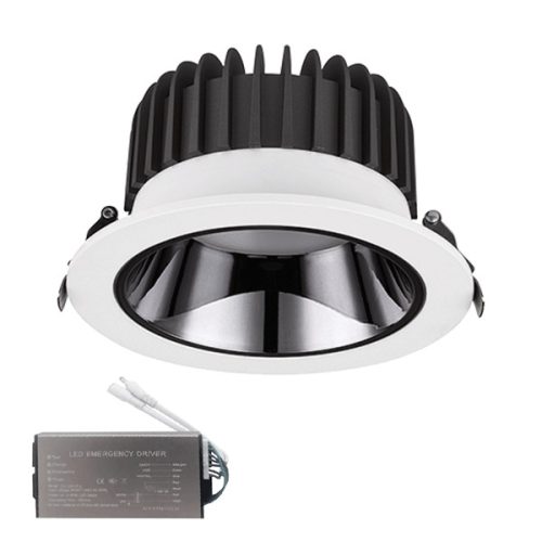 EL-6228 RECESSED LED DOWNLIGHT 20W 3000K WH/GR+EM